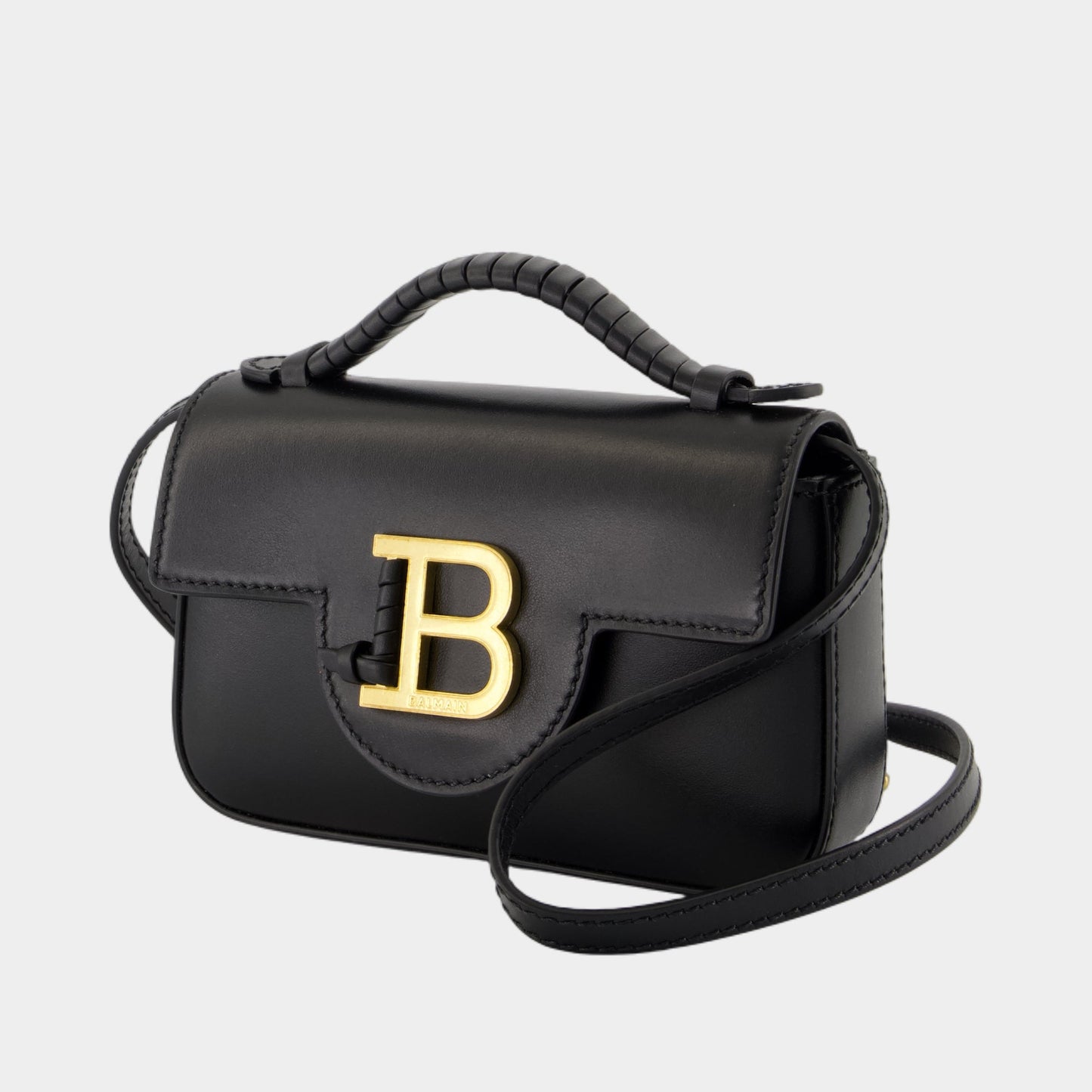 Sac À Bandoulière B-Buzz Mini 17 - Cuir - Noir — Kovancy