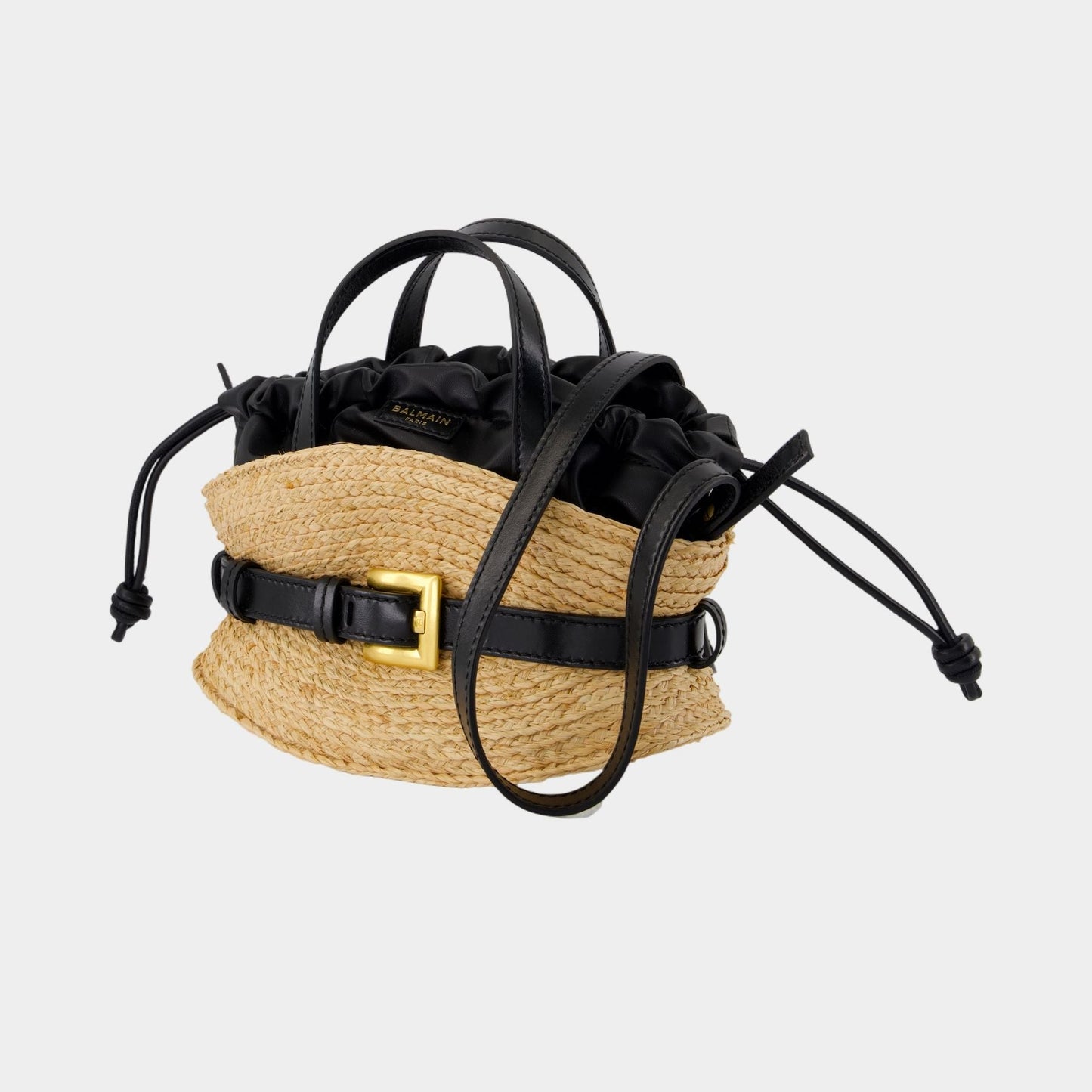Sac À Main Shuffle Mini - Raphia - Neutre — Kovancy