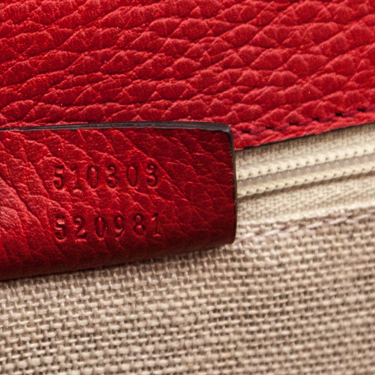 Red Dollar Calfskin Interlocking G Shoulder Bag — Kovancy