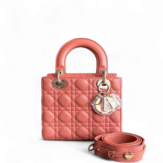 Dior Lady Petit rabat ABC - Cuir d'agneau Cannage Caramel Quincaillerie dorée MyABC
