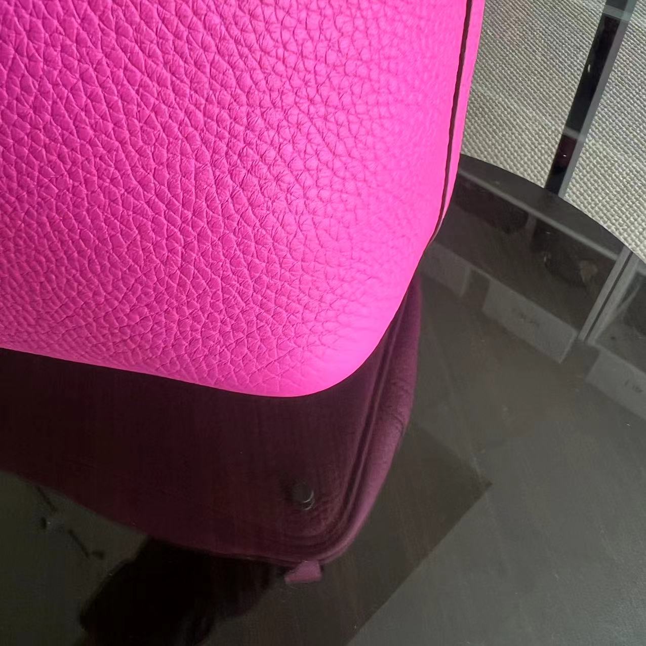 Picotin 18 Clémence C Stamp Rose vif Quincaillerie argentée — Kovancy