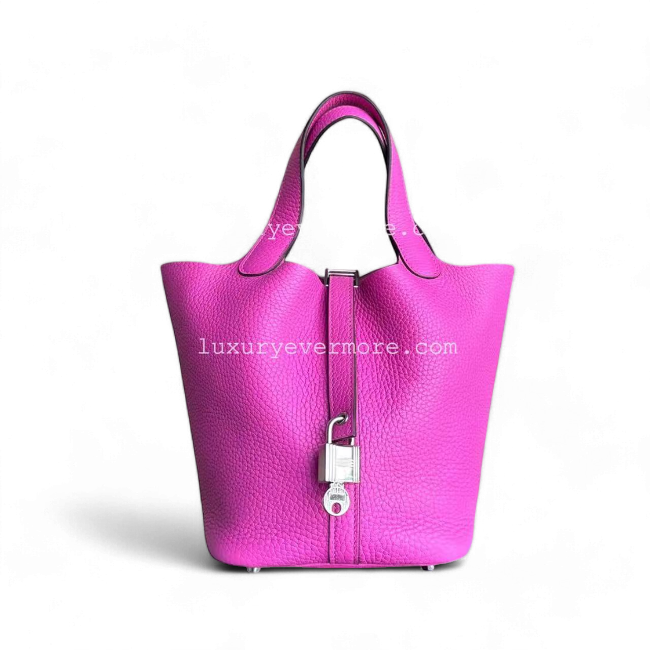 Picotin 18 Clémence C Stamp Rose vif Quincaillerie argentée — Kovancy
