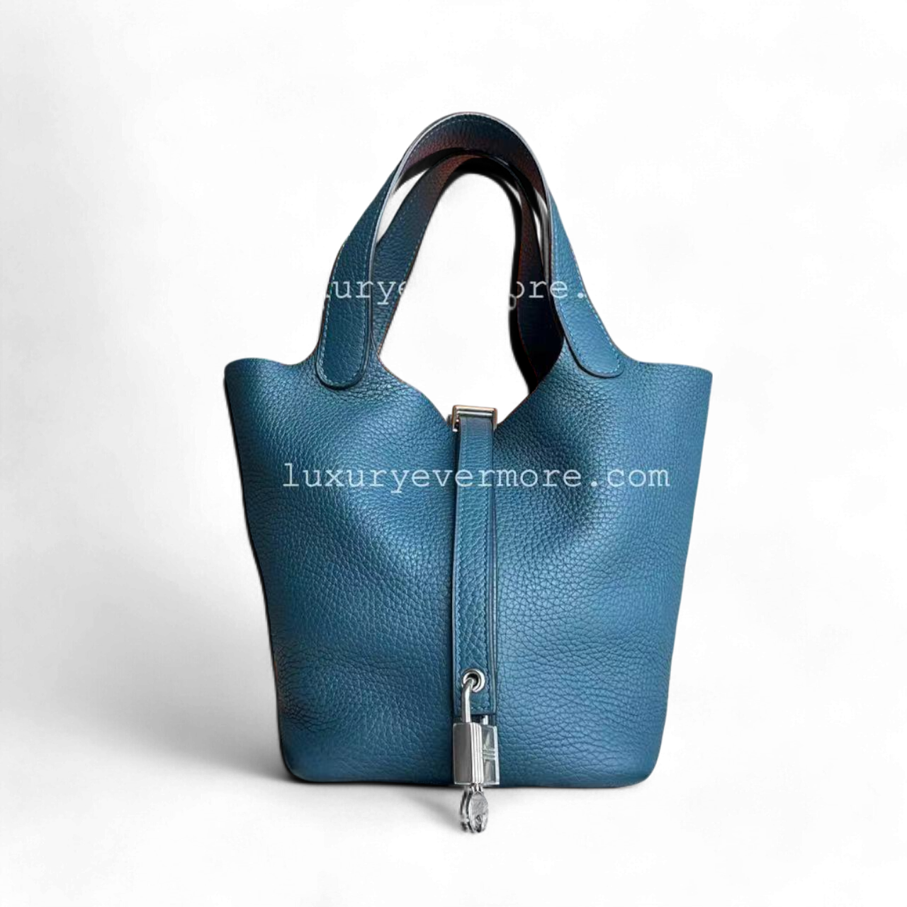 Picotin 18 - Clémence TC Stamp A Bleu Quincaillerie Argent — Kovancy
