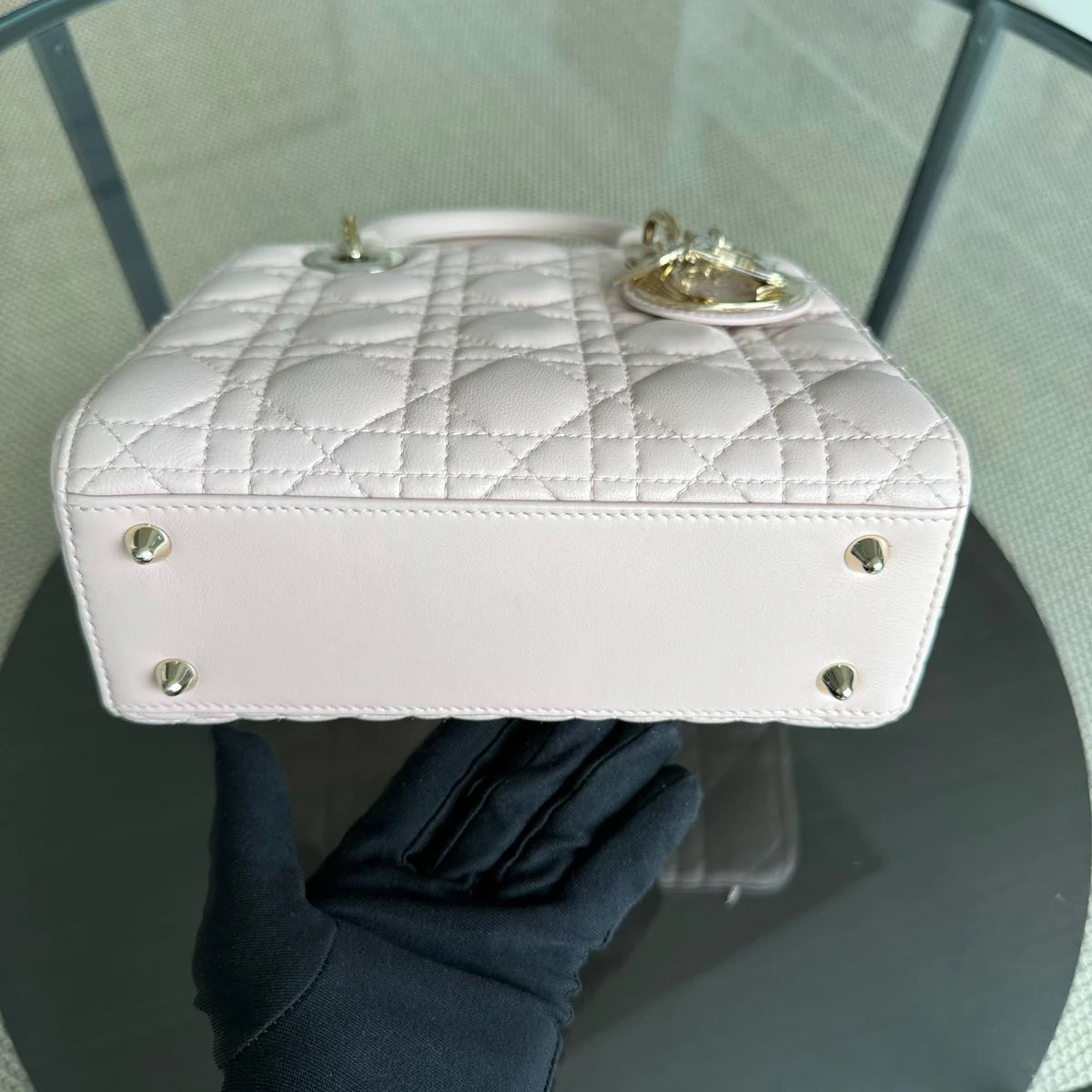 Lady Petit ABC - Cannage Lambskin MyABC Rose clair Quincaillerie dorée — Kovancy