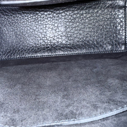 Dior Lady Rabat moyen - Cuir de veau Cannage noir et matériel doré