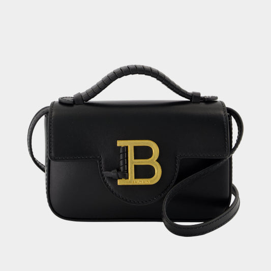 Sac À Bandoulière B-Buzz Mini 17 - Balmain - Cuir - Noir