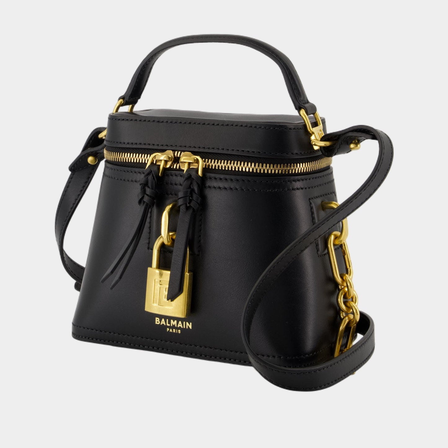 Sac À Main Pulse Vanity-Waxy - Balmain - Cuir - Noir