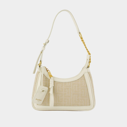 Sac Porté Épaule B-Army - Balmain - Cuir - Neutre