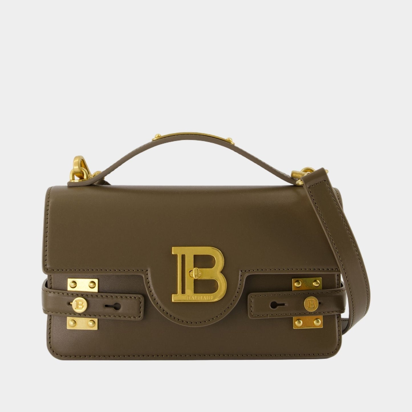 Sac Porté Épaule B-Buzz 24 - Cuir - Kaki — Kovancy