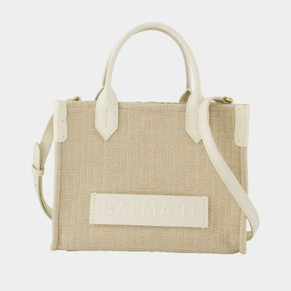 Balmain Cabas B-Army - Cuir - Neutre
