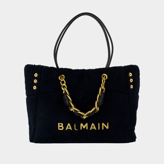 Cabas 1945 Soft Sponge - Balmain - Synthétique - Noir