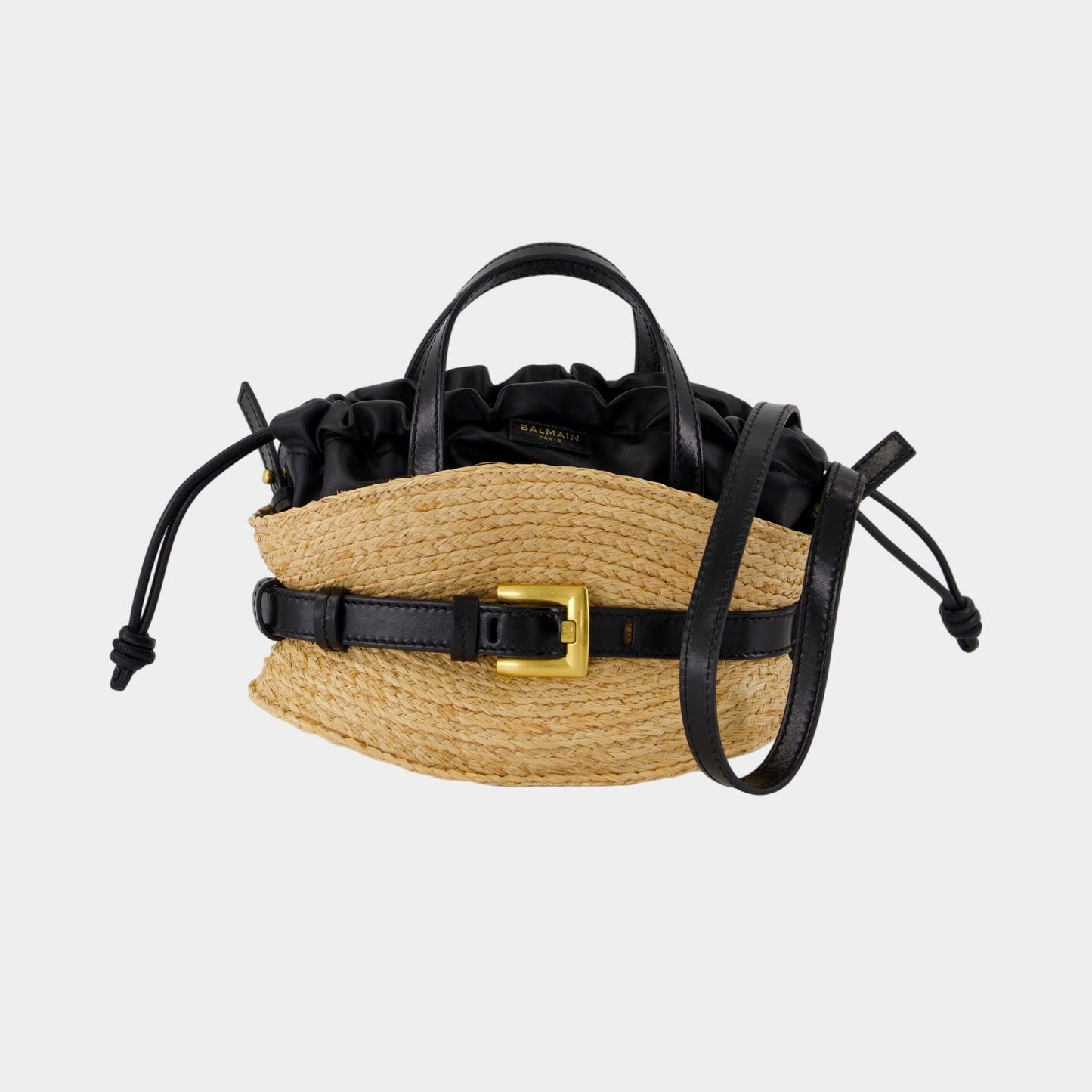 Sac À Main Shuffle Mini - Raphia - Neutre — Kovancy