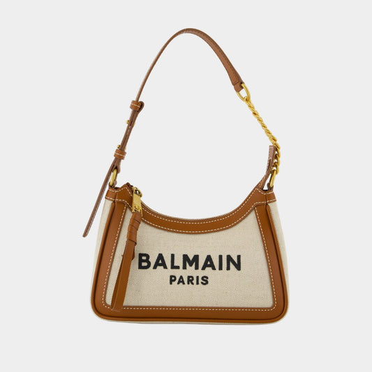 Sac Porté Épaule B-Army - Balmain - Toile - Neutre