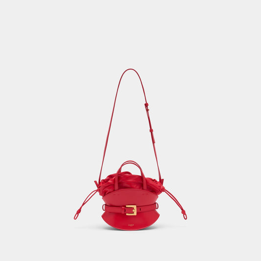 Sac À Main Shuffle Mini - Balmain - Cuir - Rouge