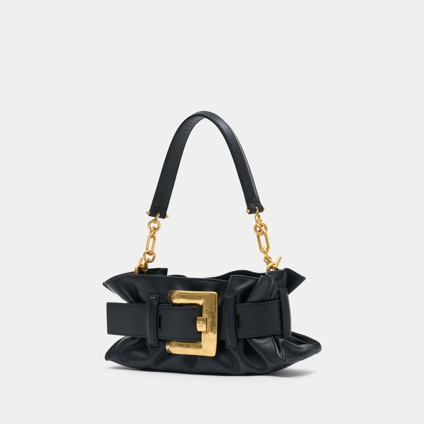 Sac Porté Épaule Anthem Mini - Cuir - Noir — Kovancy