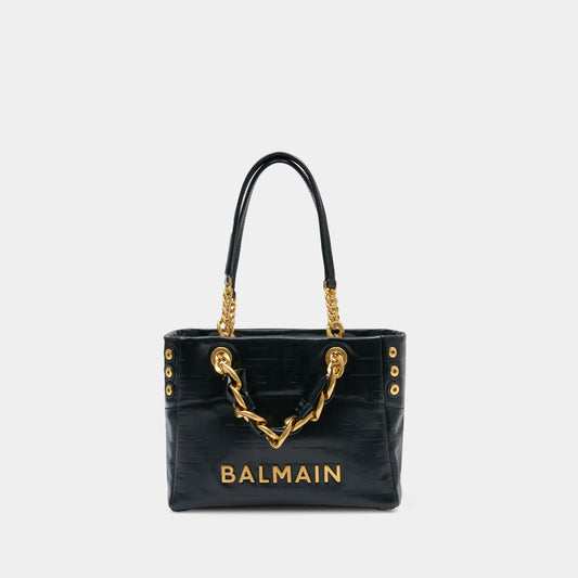 Balmain Cabas 1945 - Cuir - Noir