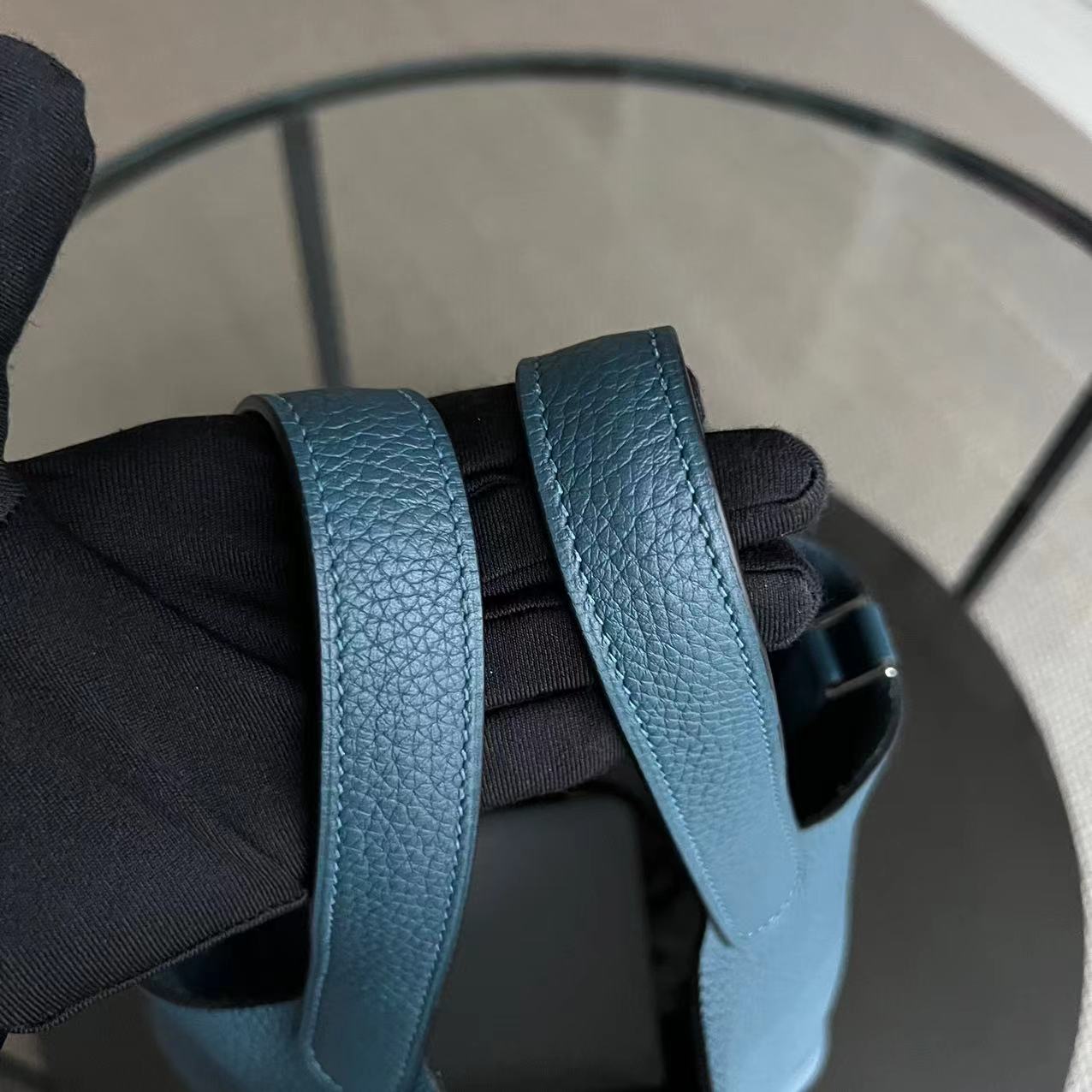 Picotin 18 - Clémence TC Stamp A Bleu Quincaillerie Argent — Kovancy