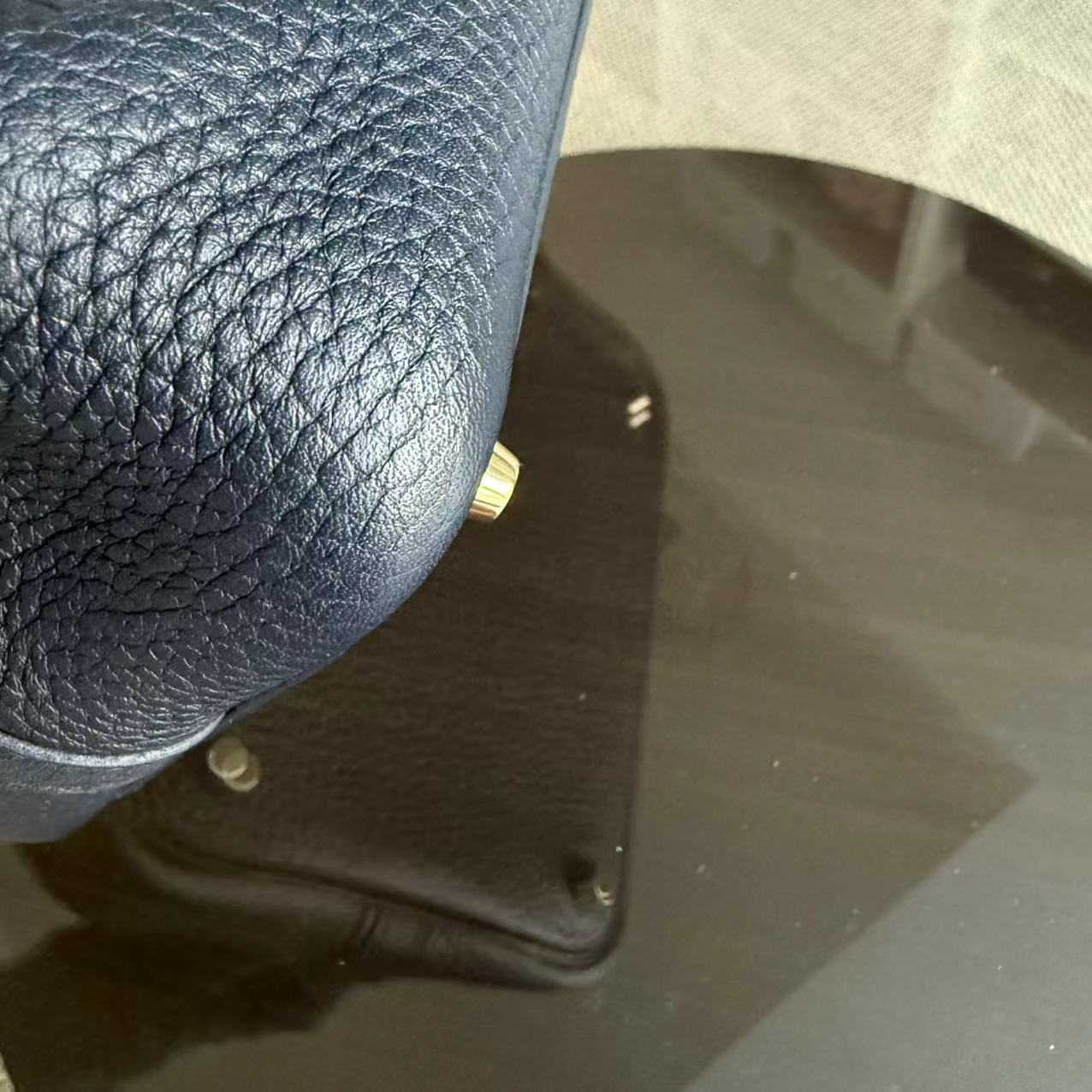 Hermes Picotin 18 - Estampille T Clémence Bleu Nuit Quincaillerie Dorée