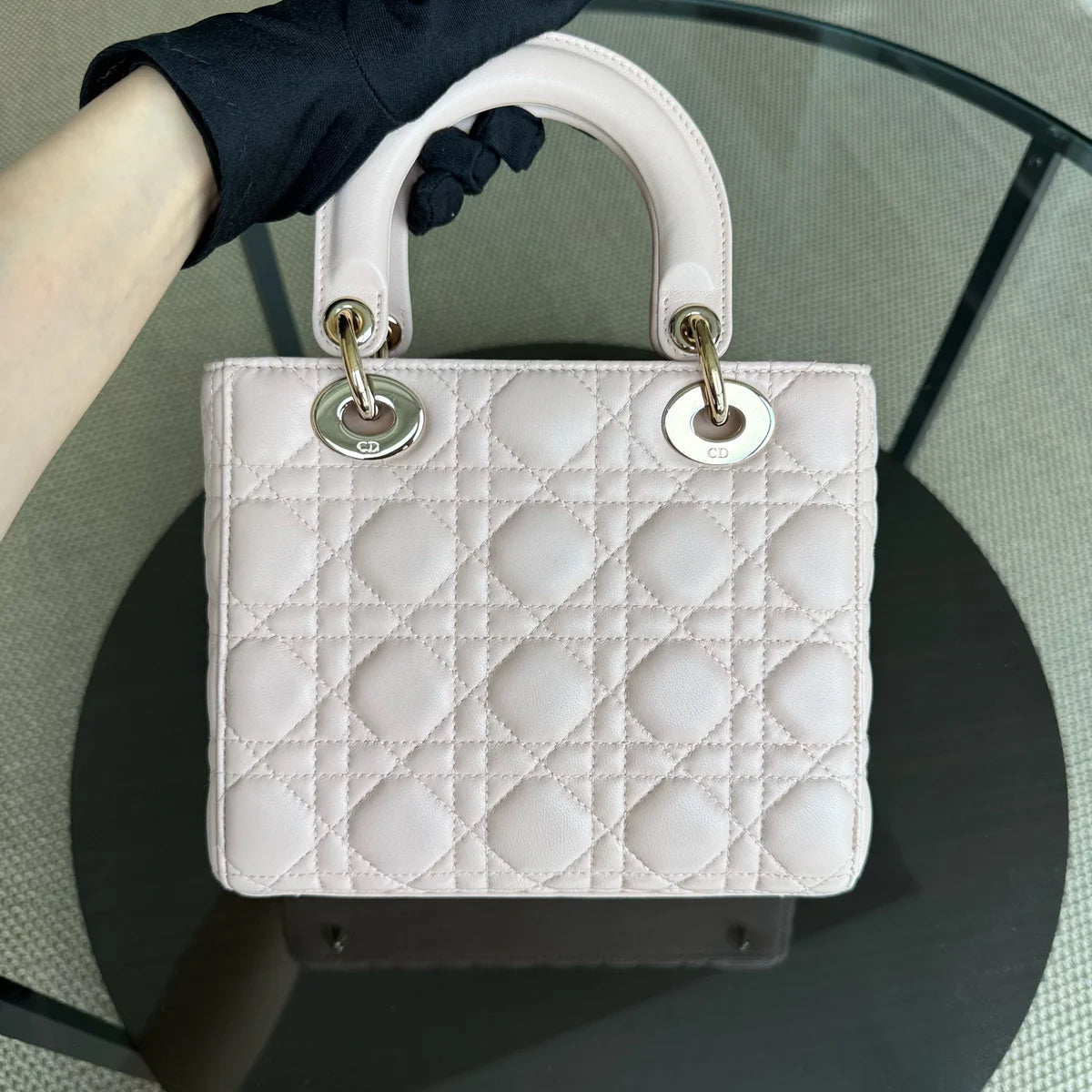Lady Petit ABC - Cannage Lambskin MyABC Rose clair Quincaillerie dorée — Kovancy