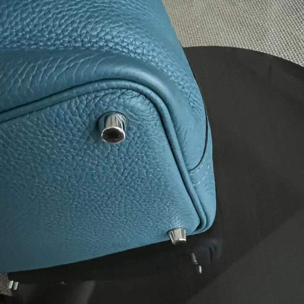 Picotin 18 - Clémence TC Stamp A Bleu Quincaillerie Argent — Kovancy
