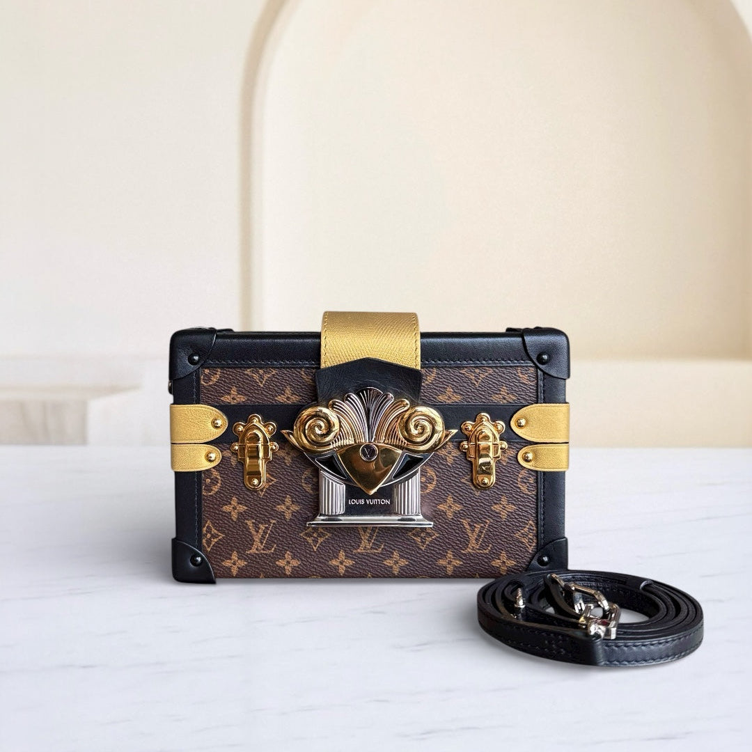 Kovancy - Sac bandoulière Petite Malle - Boîte Monogram en toile, édition limitée
