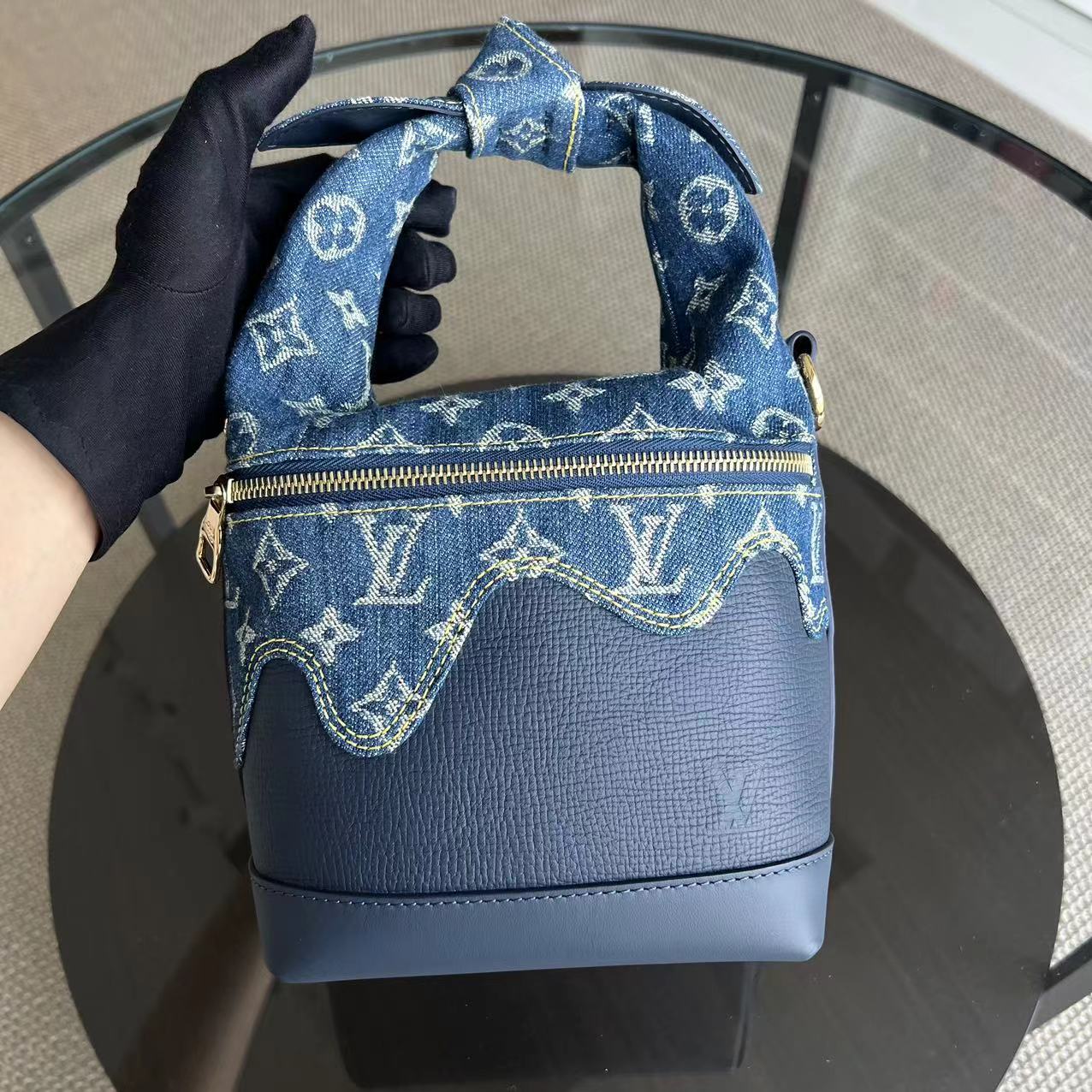 Sac à main Japanese Cruiser Denim Bleu - Kovancy
