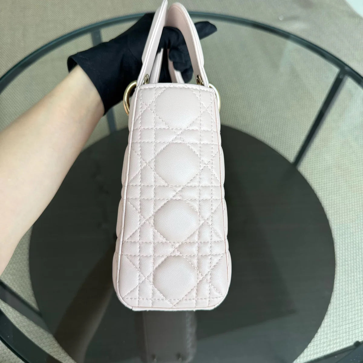 Lady Petit ABC - Cannage Lambskin MyABC Rose clair Quincaillerie dorée — Kovancy
