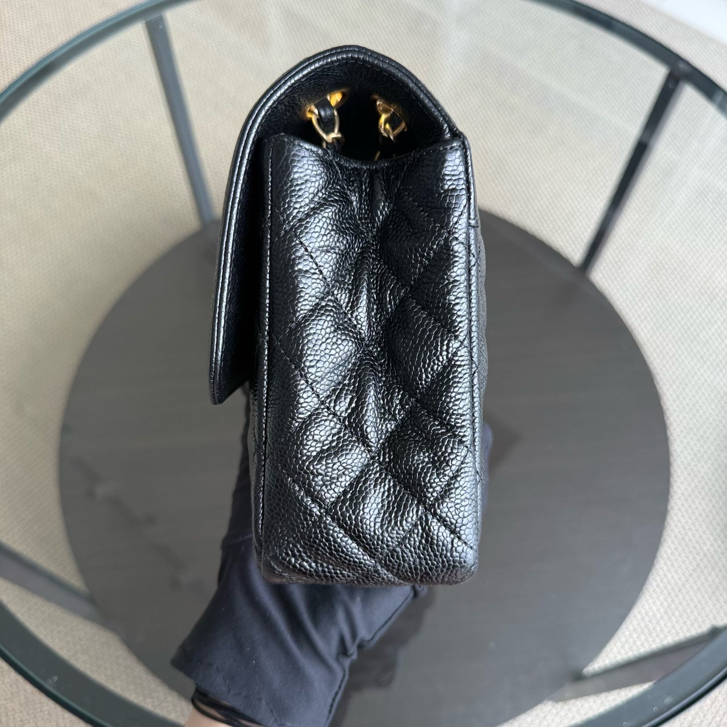Sac à rabat bicolore saisonnier de taille moyenne — Kovancy