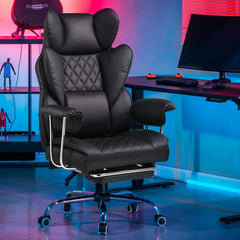 Kovancy Zenith Executive — Ergonomic Gaming Throne with Integrated Power-Nap Footrest - Kovancy