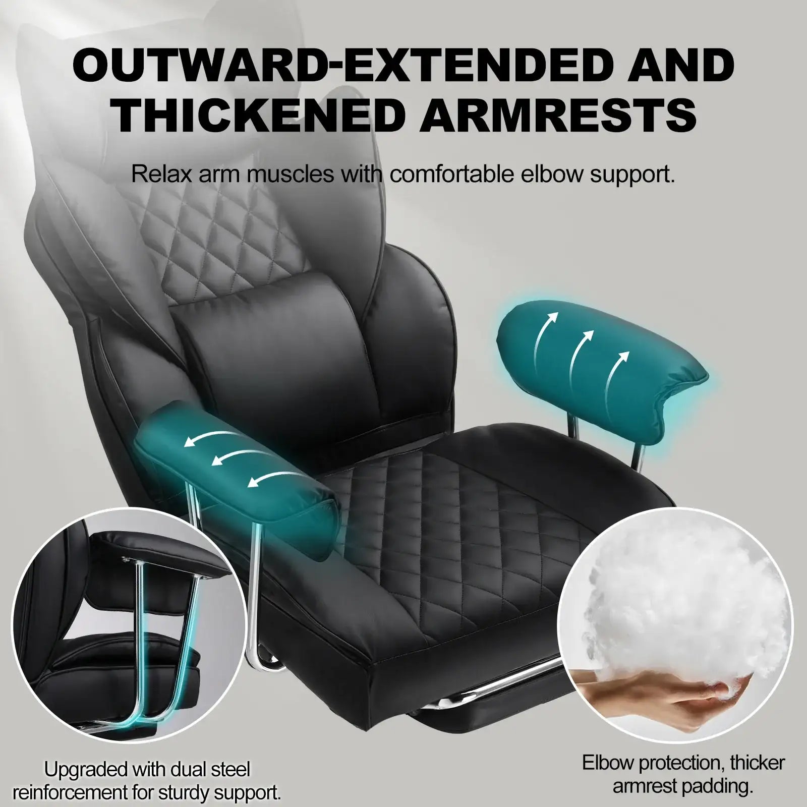 Kovancy Zenith Executive — Ergonomic Gaming Throne with Integrated Power-Nap Footrest - Kovancy