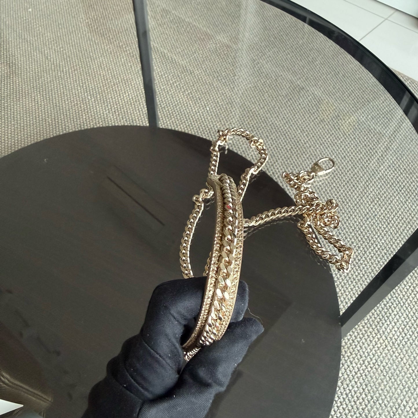 Lady Mini - Lézard exotique Or Quincaillerie dorée — Kovancy