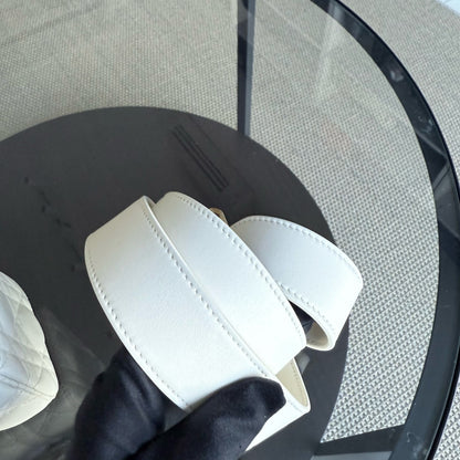 Dior MyABC Lady Petit - Cuir d'agneau Cannage blanc, quincaillerie dorée