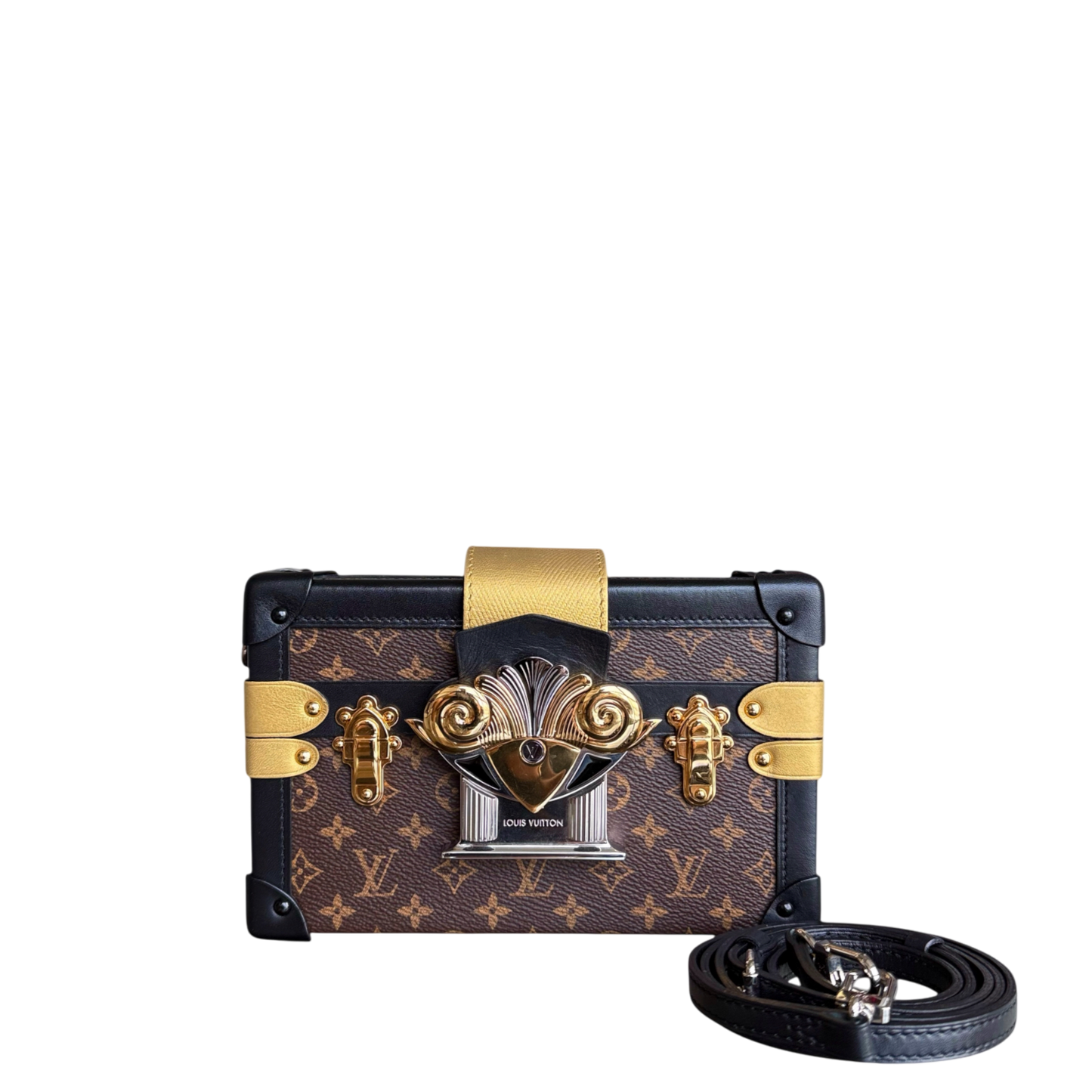 Kovancy - Sac bandoulière Petite Malle - Boîte Monogram en toile, édition limitée