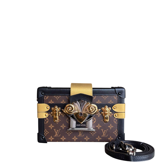 Sac bandoulière Louis Vuitton Petite Malle - Boîte Monogram en toile, édition limitée