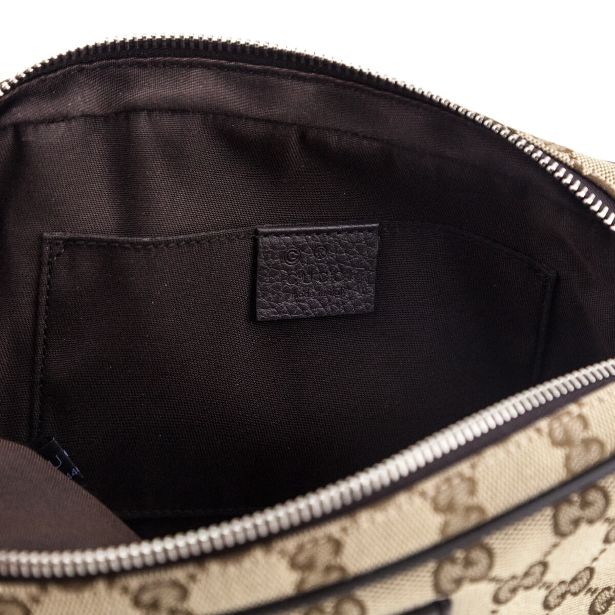 Gucci Beige Canvas Belt Bag