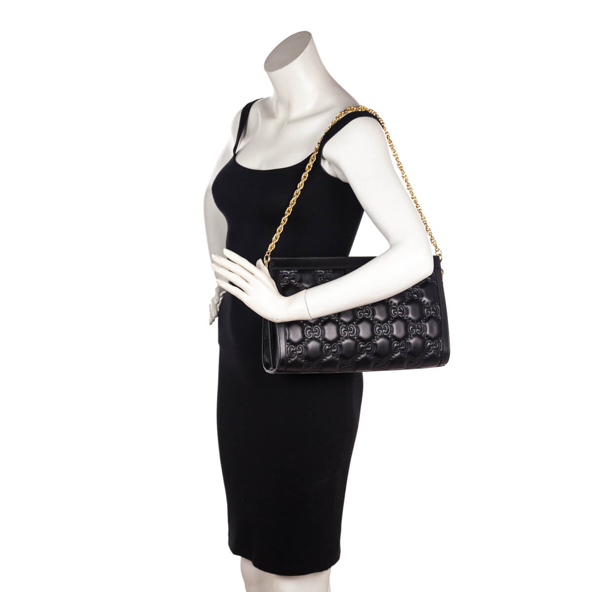 Gucci Black Calfskin Matelasse