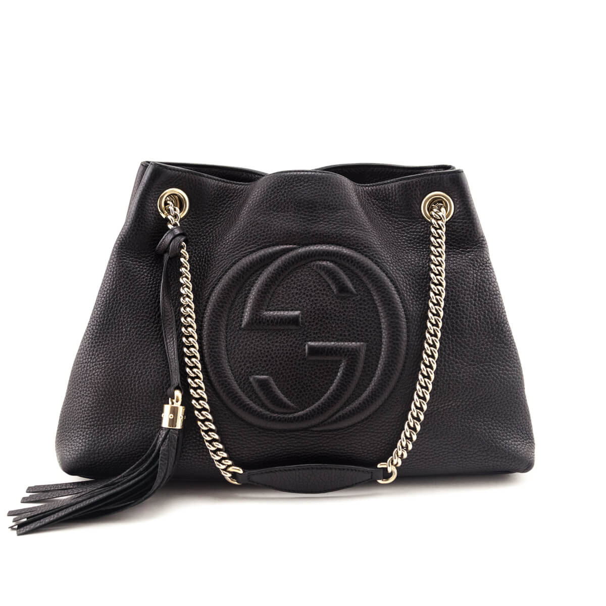 Gucci Black Pebbled Calfskin