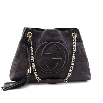 Gucci Black Pebbled Calfskin
