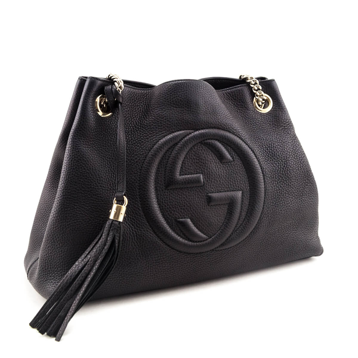 Gucci Black Pebbled Calfskin
