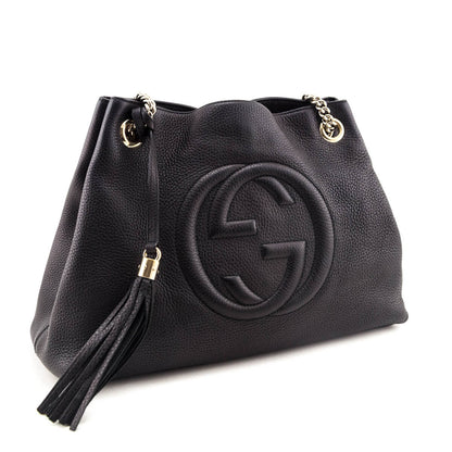Gucci Black Pebbled Calfskin