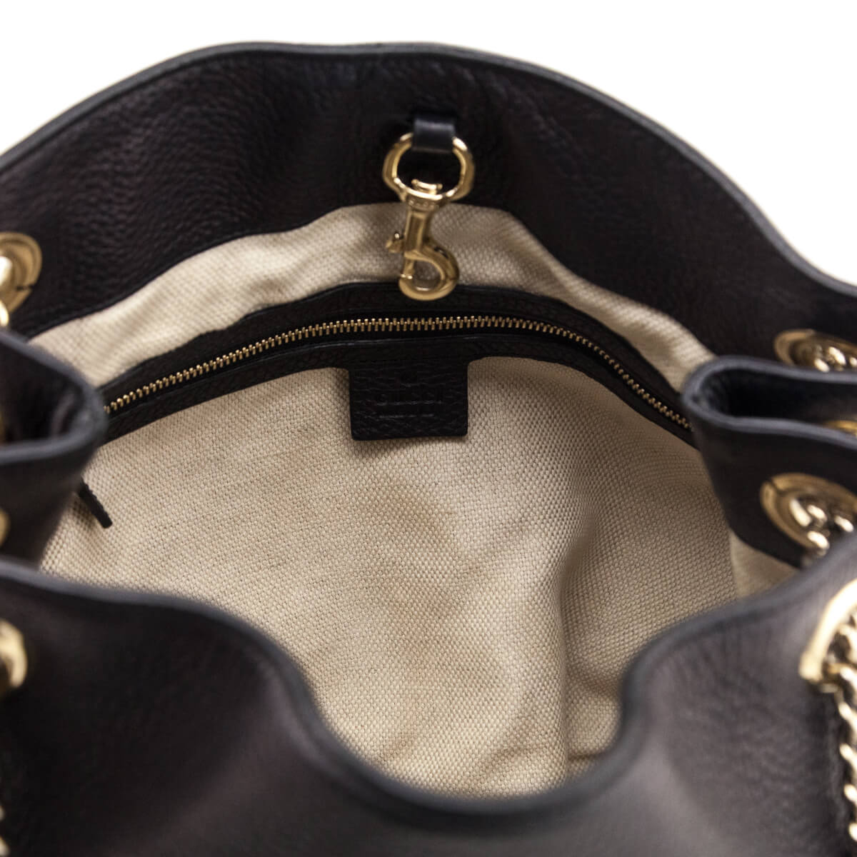 Gucci Black Pebbled Calfskin