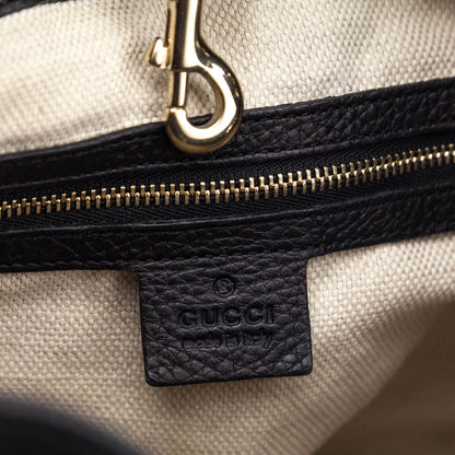 Gucci Black Pebbled Calfskin