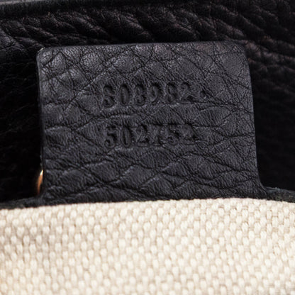 Gucci Black Pebbled Calfskin