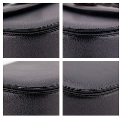 Gucci Gray Grained Calfskin Bamboo