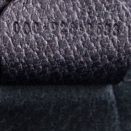 Gucci Gray Grained Calfskin Bamboo