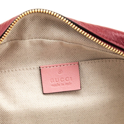 Gucci New Cherry & Wild Rose Matelasse Diagonal Small Torchon GG Marmont Chain Shoulder Bag