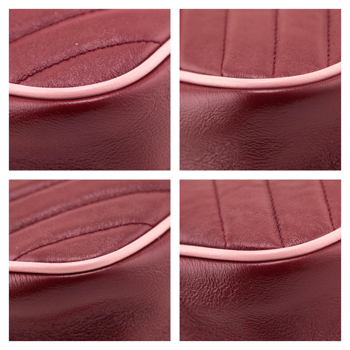 Gucci New Cherry & Wild Rose Matelasse Diagonal Small Torchon GG Marmont Chain Shoulder Bag