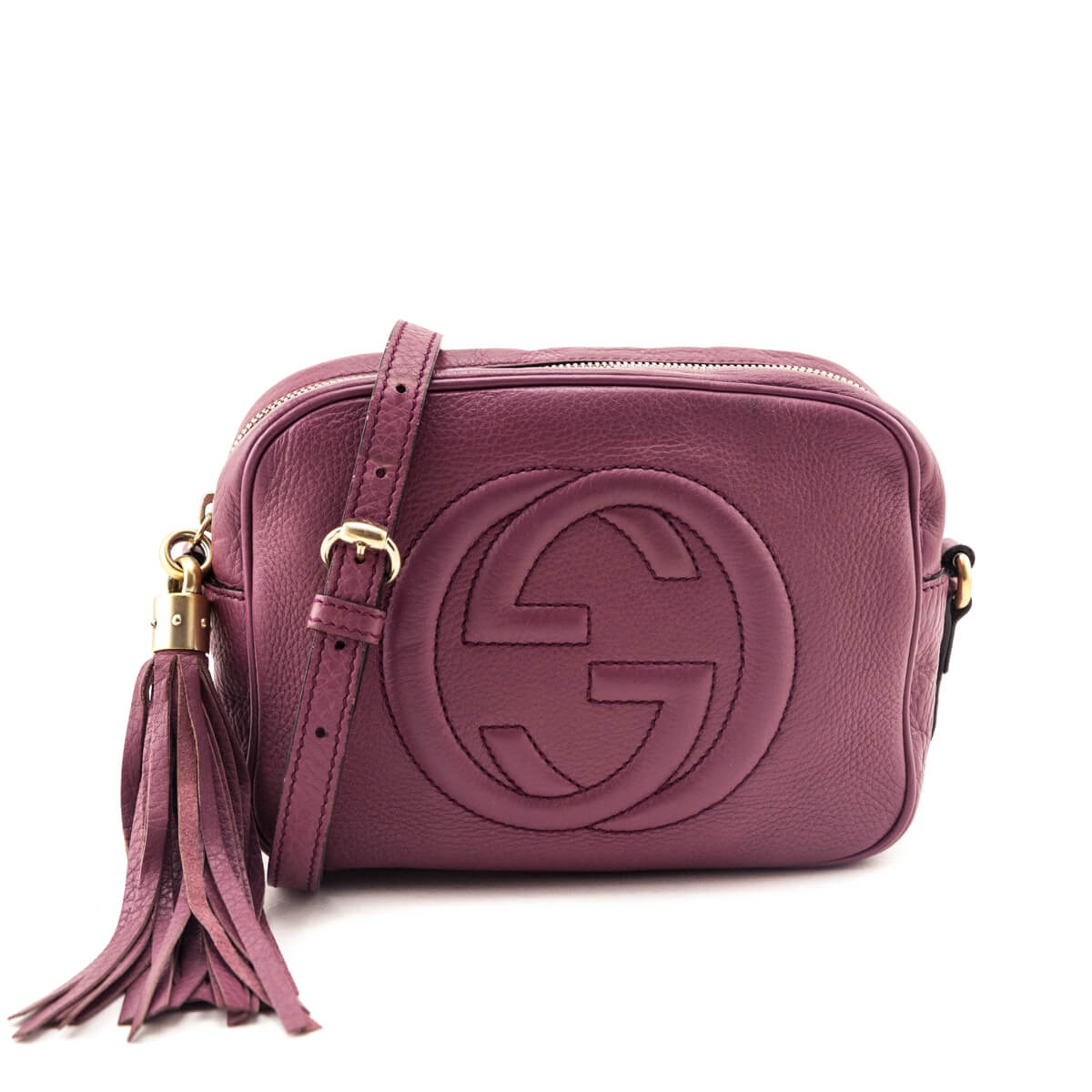 Peonia Pebbled Calfskin Soho Disco Crossbody — Kovancy