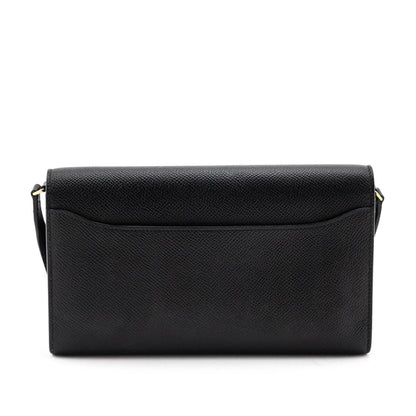 Hermes Black Epsom Constance Long To Go Wallet