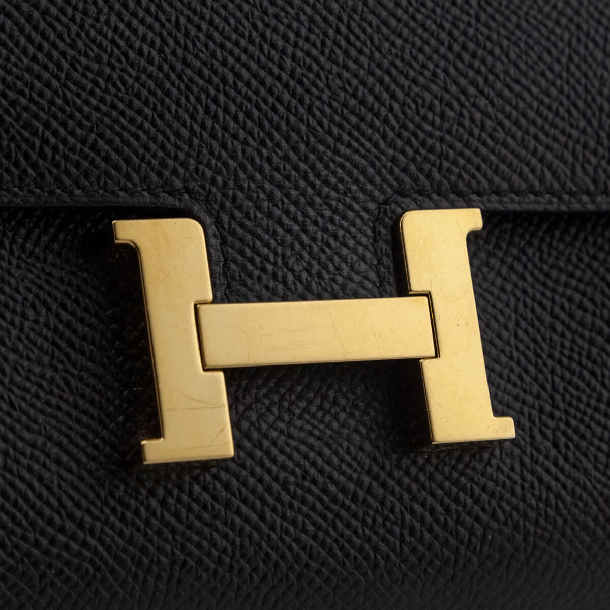 Hermes Black Epsom Constance Long To Go Wallet